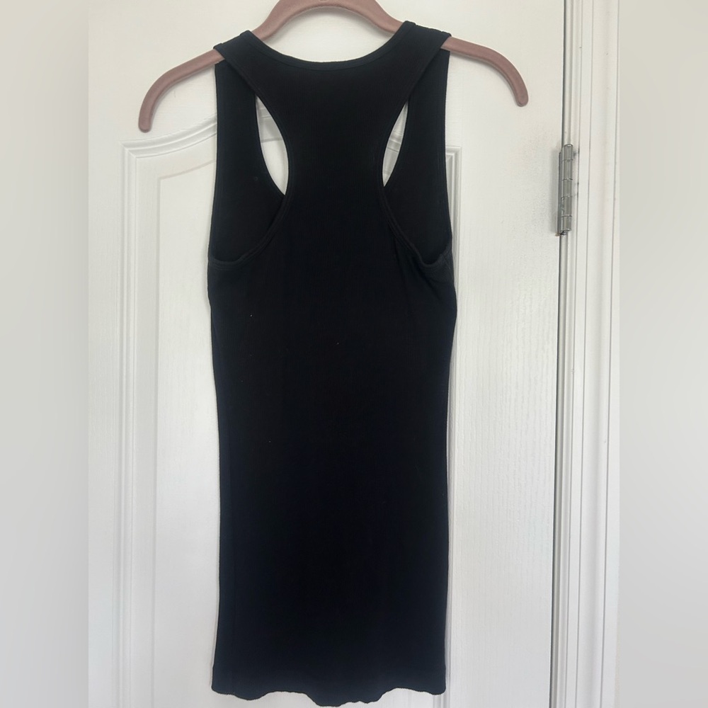 GUESS Vintage Black Tank with Gold Logo Accents M - Picture 5 of 5